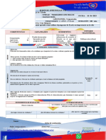 Formato - Sesion 5 de Aprendizaje 2023 para Sexto