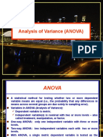 Analysis of Variance (ANOVA)