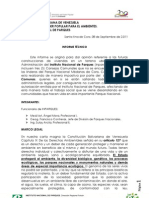 Informe Tecnico Sobre Construcciones de Viviendas en El PN Medanos de Coro