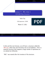 Lecture 9: AVL-tree 1: CSC2100 Data Structure