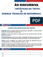 ASPECTOS ESTÉTICOS Da REDAÇÃO