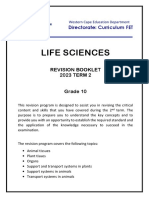 Life Sciences Grade 10 Revision Material Term 2 - 2023