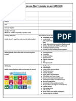 Lesson Plan Template (As Per NEP2020)