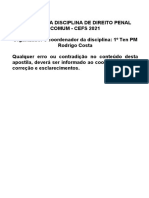 Apostila de Direito Penal CFS 2021