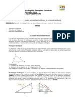 Guía Razones Trigonometricas y Teorema de Pitagoras