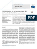 Active Surveillance For Low-Risk Differentiated Thyroid Cancer