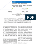 Anderson 2021 Metanalysis of Quality and Quantity of Parental Linguistic Input To Child Language