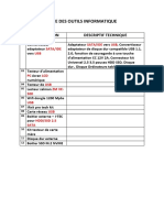 Liste Des Outils Informatique