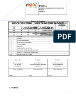 DLB-011 Procedimiento Limpieza Espesadores - Versión 05