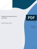 Desafios Del Desarrollo en Colombia