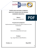 Taller de Investigación I-Implementación de Técnicas de Mejora Continua en Área de Almacén.