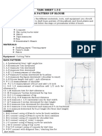 Blouse Tasksheet at Performance