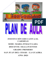 Plan de Aula Grado Primero Olga 2023