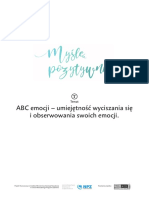 Mysle Pozytywnie Scenariusze - ABC Emocji