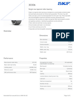 SKF 30306 Specification