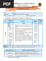 2° E1 S2 Sesión D1 Com Escribimos Una Lista de Nombres