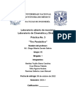 Laboratorio Abierto de Mecánica Laboratorio de Cinemática y Dinámica Práctica No. 3 "Tiro Parabólico"