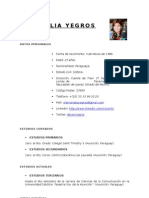 Ceci Yegros - Curriculum Vitae