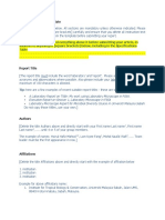 Laboratory Report Template 1.0