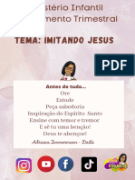 Planejamento Trimestral 1 Imitando Jesus