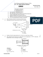 Elective - II: Finite Element Method: B.E. (Mechanical Engineering) Eighth Semester (C.B.S.)