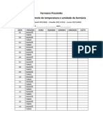 Registro de Controle de Temperatura