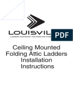 Ceiling Mounted Folding Attic Ladders Installation Instructions