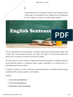 English Sentence - Javatpoint