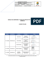 JU-MAP-STG-008 Manejo de Derrames y Fugas de Productos y Sustancias Químicas