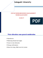 Lecture 9 - Water Allocation