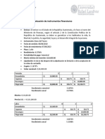 Evaluación de Instrumentos Financieros Ejercicio