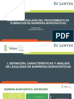 Analisis de Legalidad Del Procedimiento de Eliminacion de Barreras Burocraticas