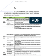 Programacion Anual de Matematica Tercer Grado