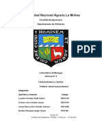 Biología General UNALM - INFORME 3 CARBOHIDRATOS Y LÍPIDOS