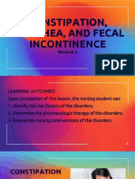 Constipation Diarrhea Fecal Incontinence