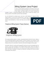 Telephone Billing System Java Project