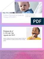 Política Nacional de Saúde Da Criança (PNAISC