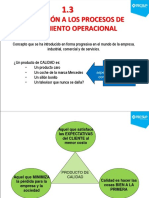 1.3 Introducción Al Proceso de Mejoramiento Operacional