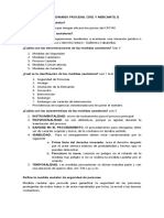 Cuestionario Procesal Civil y Mercantil Ii