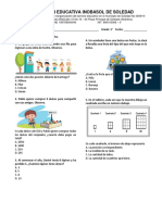 Simulacro Prueba Saber Matemáticas Segundo Periodo Grado Tercero