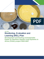 Monitoring, Evaluation and Learning (MEL) Plan