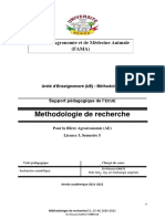 Cours de Methodologie de Recherche