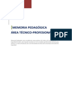 Memoria Pedagogica Tecnicoprofesional