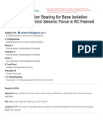 Use of Lead Rubber Bearing For Base Isolation Tech