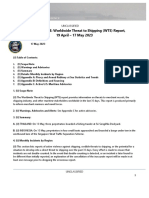 U.S. Navy Office of Naval Intelligence Threat To Shipping (WTS) Report, 19 April - 17 May 2023