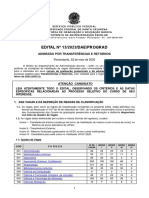 Edital 13 Vagas Transf Retornos 2023-2