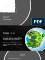 2 - Slide - Espaço, Lugar, Apropriação, Identidade de Lugar