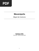 Miguel de Unamuno - Mecanopolis