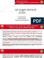 Chemical Oxygen Demand (COD) : Pillai College of Arts, Commerce and Science (Autonomous)