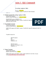 Session 2 - SQL Commands